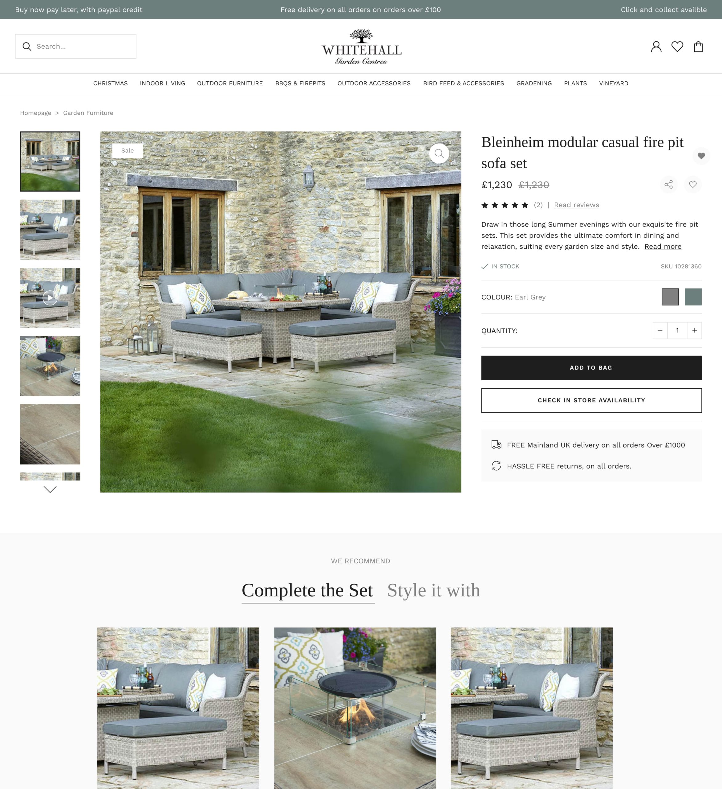 Whitehall Garden Centres PDP